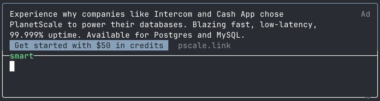 Example of how ads are displayed in Amp